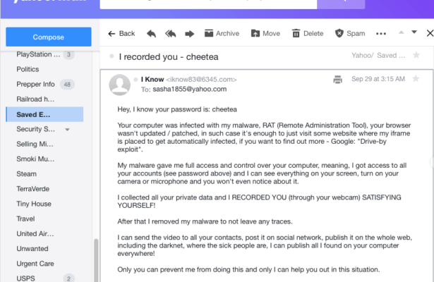 RecordedEmailThreatExtortion0929