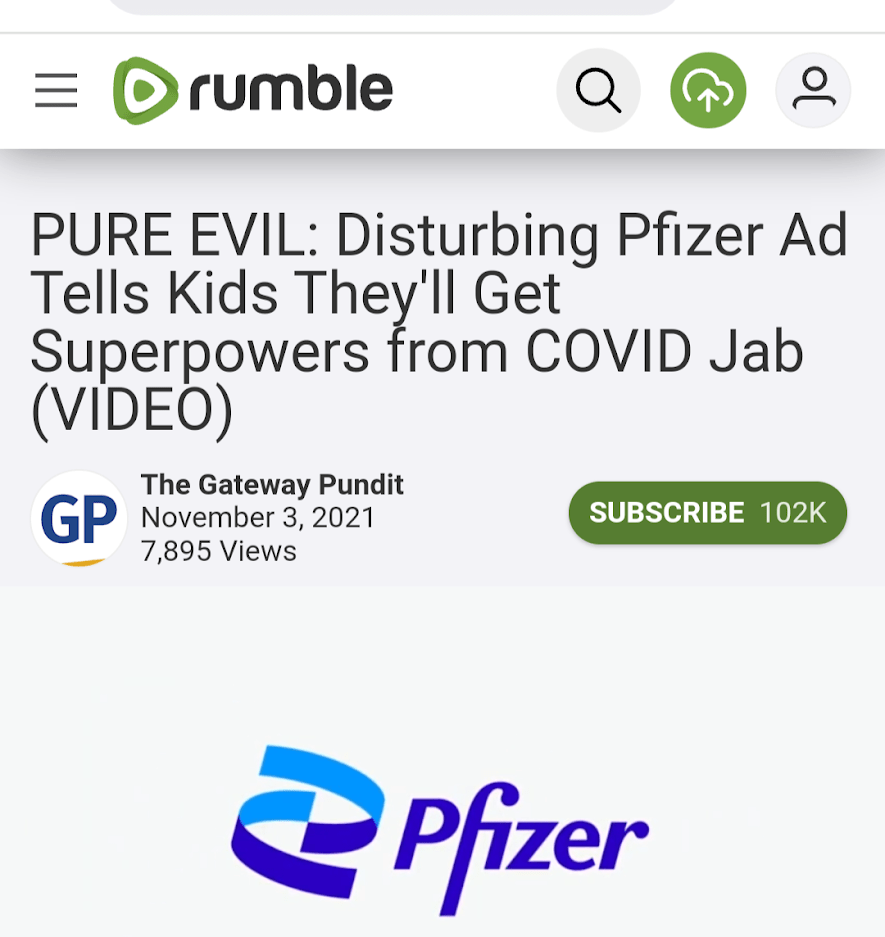 Pfizer ad tells kids they'll get superpowers from the Jab-6537f699